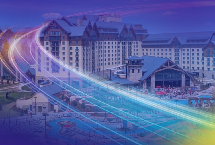 Gaylord Rockies Resort & Convention Center in Denver with technology overlay
